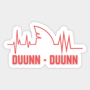 Duunn Duunn - Great White Shark Theme Sticker